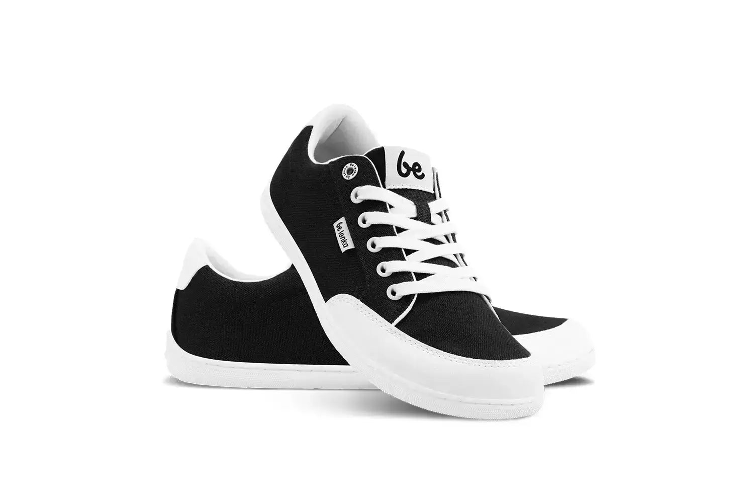 Be Lenka - Rebound Black & White - Baskets en toile barefoot