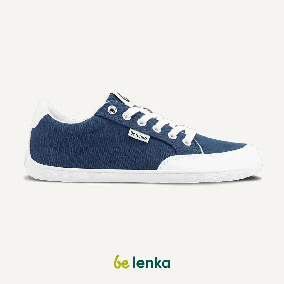 Be Lenka - Rebound Dark Blue & White - Baskets en toile barefoot