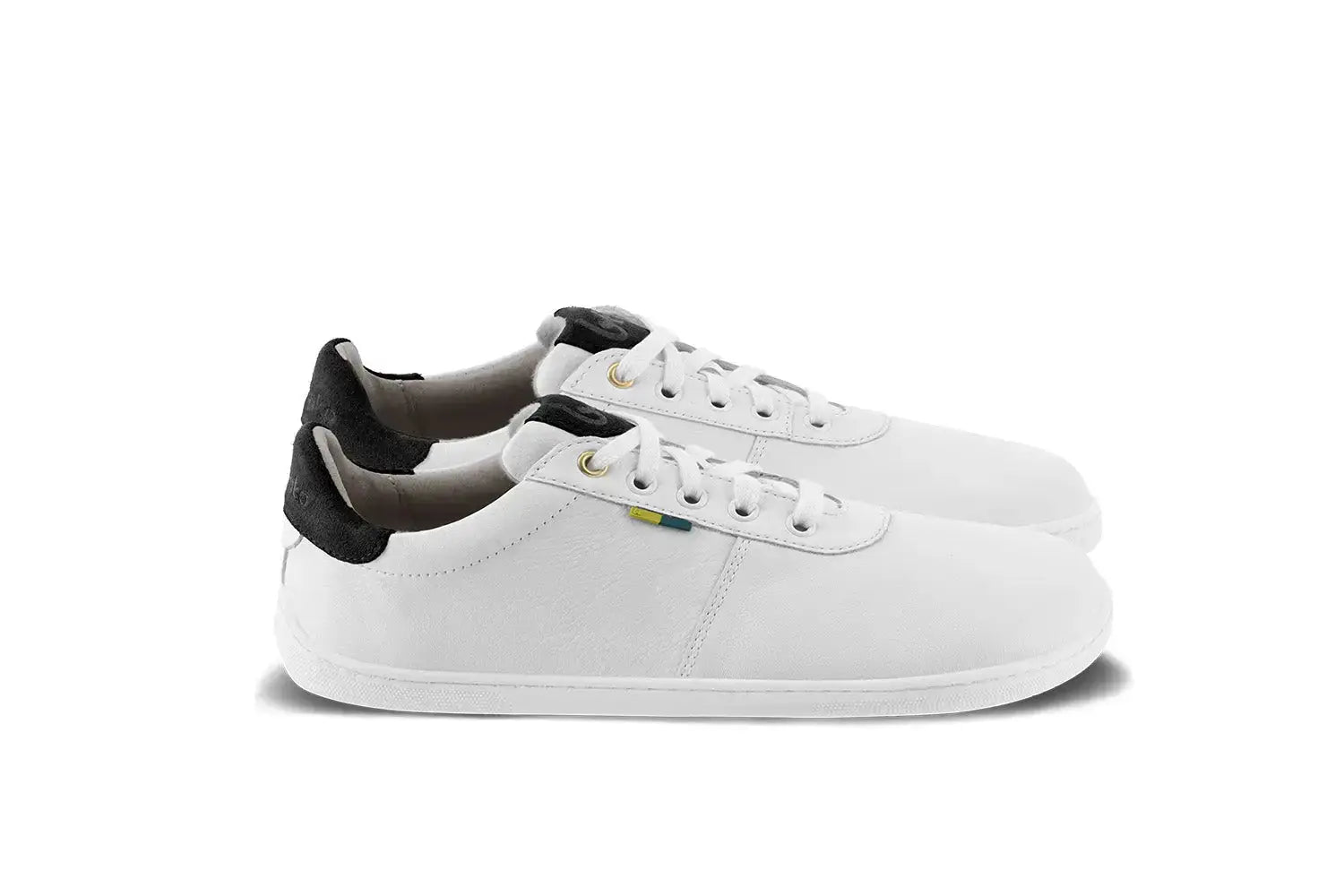 Be Lenka - Royale White & Black - Zapatillas barefoot unisex blanco y negro