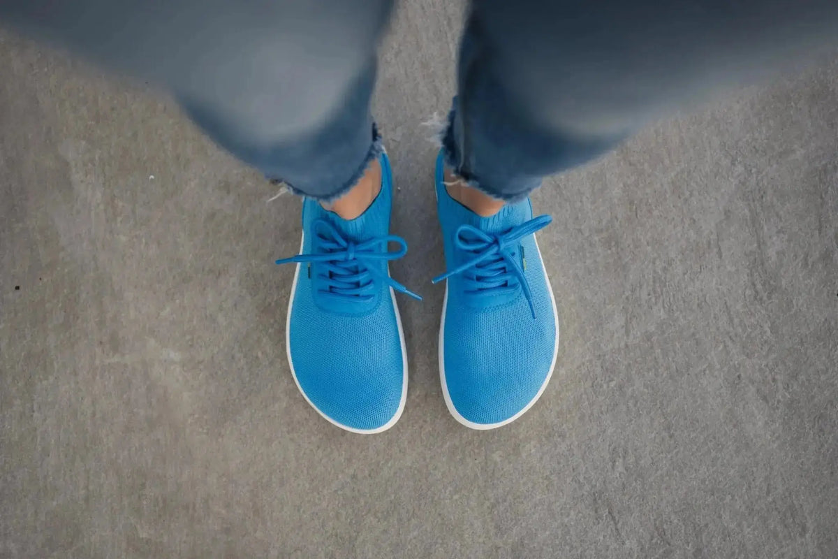 Be Lenka - Stride Blue & White - Zapatillas barefoot unisex azules