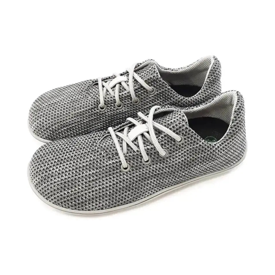 Beda - Alex - Zapatillas Barefoot Veganas Unisex grises