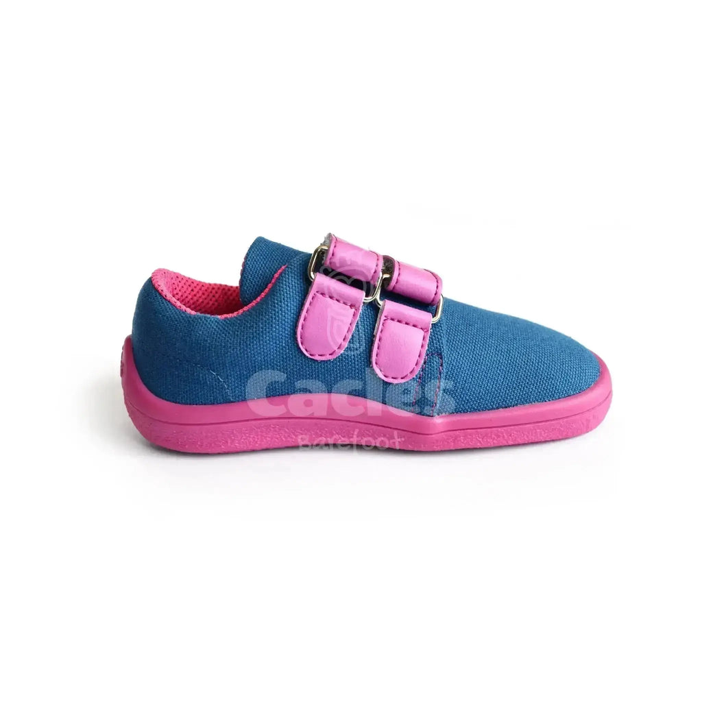 Beda - BF 0001/TEX/W Blueberry - Lonetas Barefoot infantiles azul y rosa