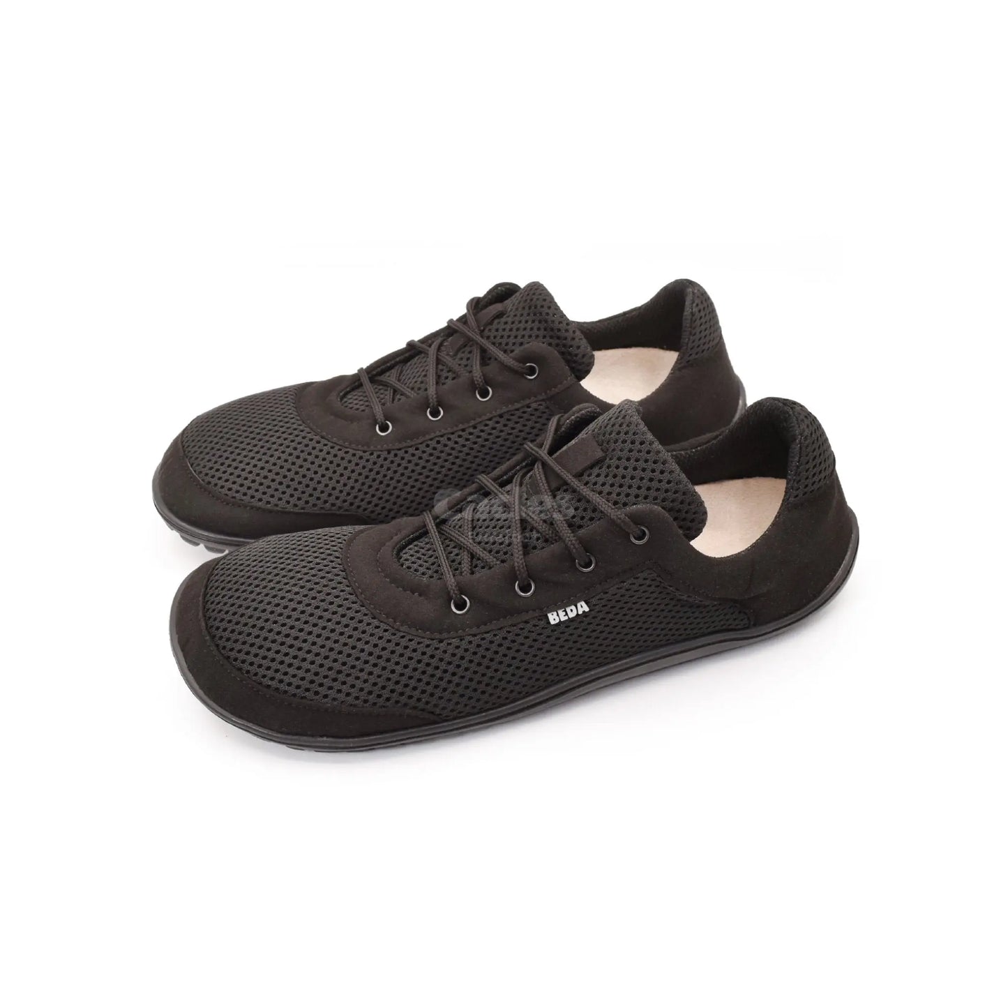 Beda - BF0002/SK black - Deportivas Barefoot Veganas de Adulto