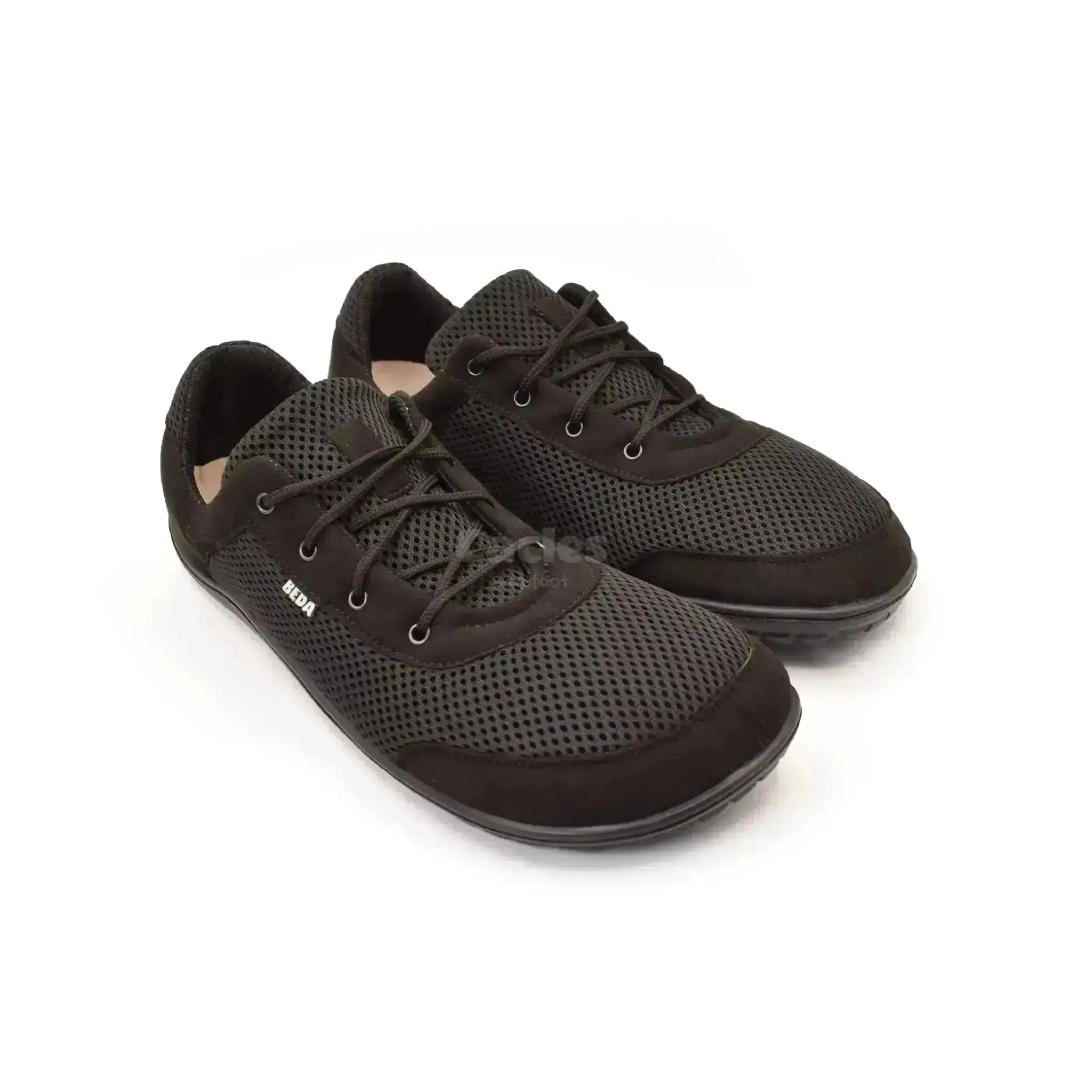 Beda - BF0002/SK black - Zapatillas Barefoot Veganas de Adulto Negras