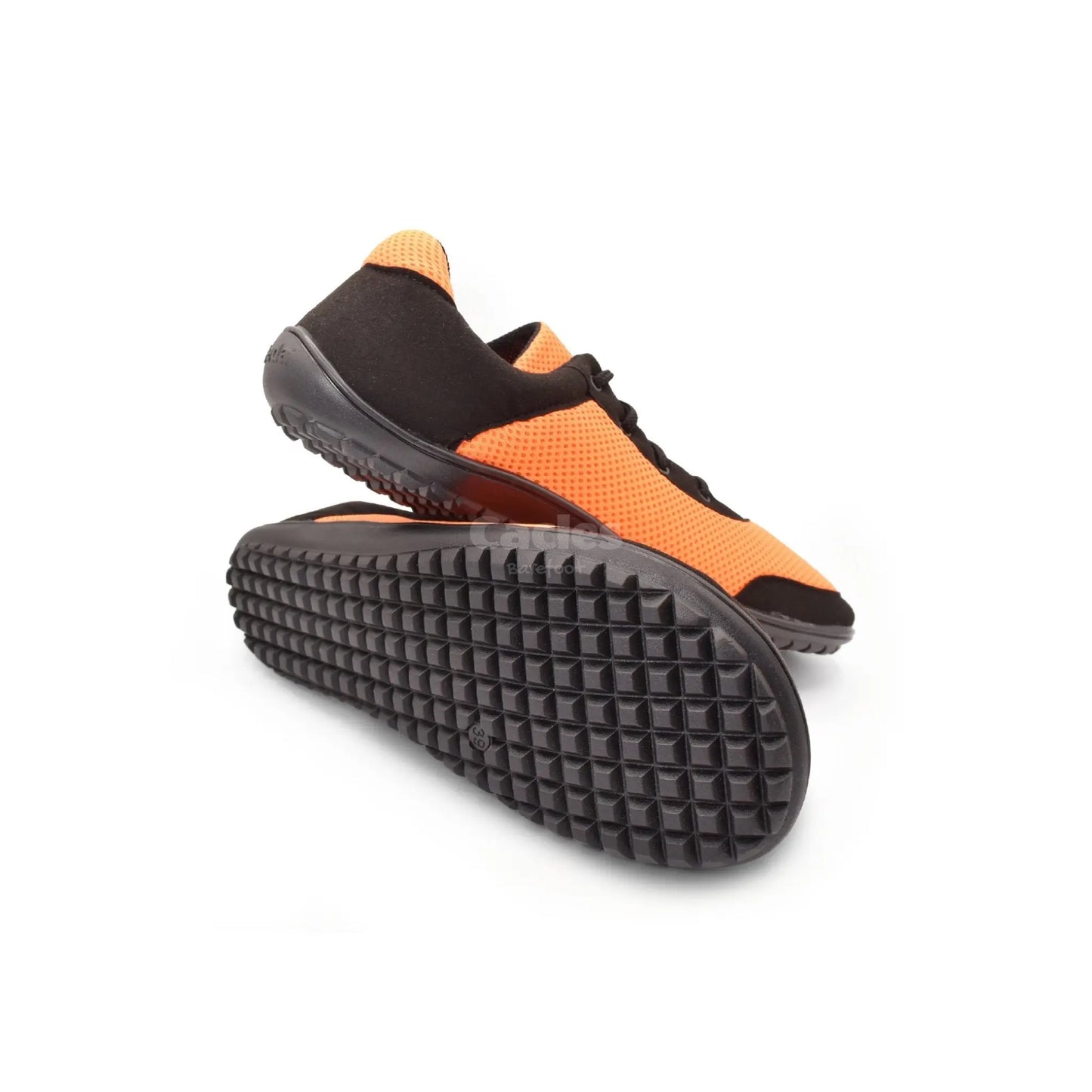 Beda - BF0002/SK black mandarine - Deportivas Barefoot Veganas de Adulto