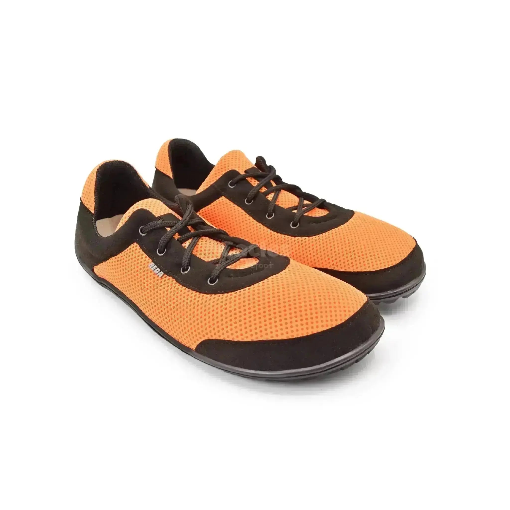 Beda - BF0002/SK black mandarine - Zapatillas Barefoot Veganas de Adulto Naranjas