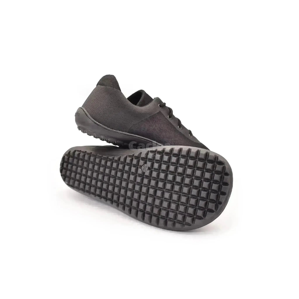 Beda - BF0002/SK daisy - Zapatillas Barefoot Veganas de Adulto Negras