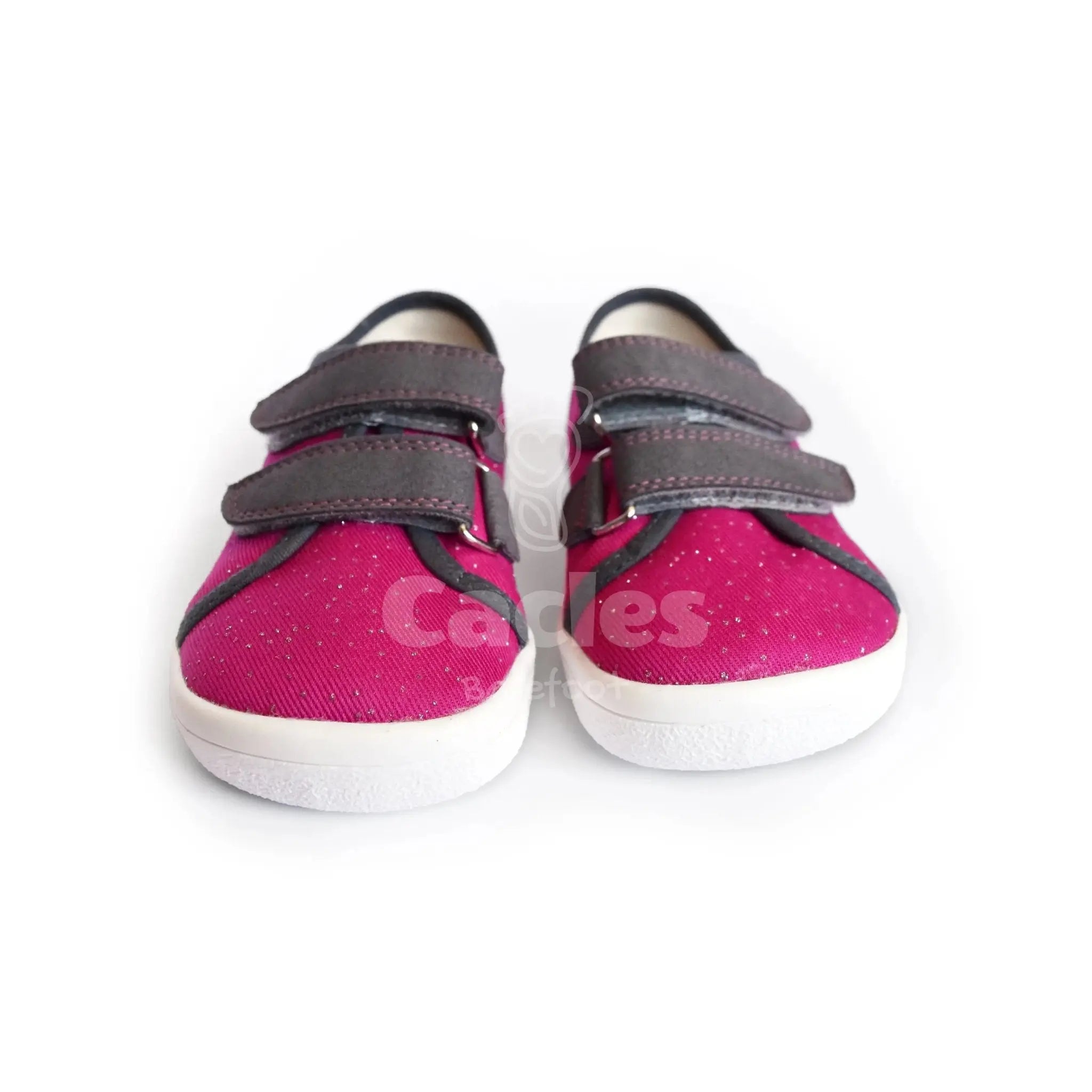 Beda - BFN 170040/TEX/W Pink Shine - Lonetas Barefoot infantiles rosas con brillo