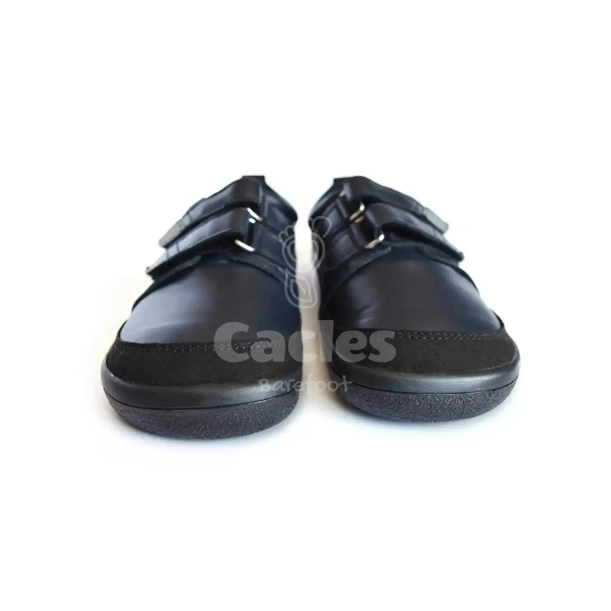 Beda - chaussures barefoot pour l'école - Noir uni