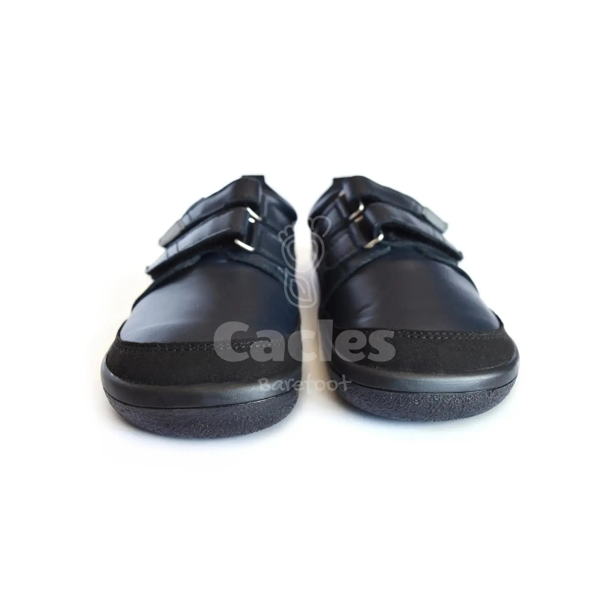 Beda - chaussures barefoot pour l'école - Noir uni