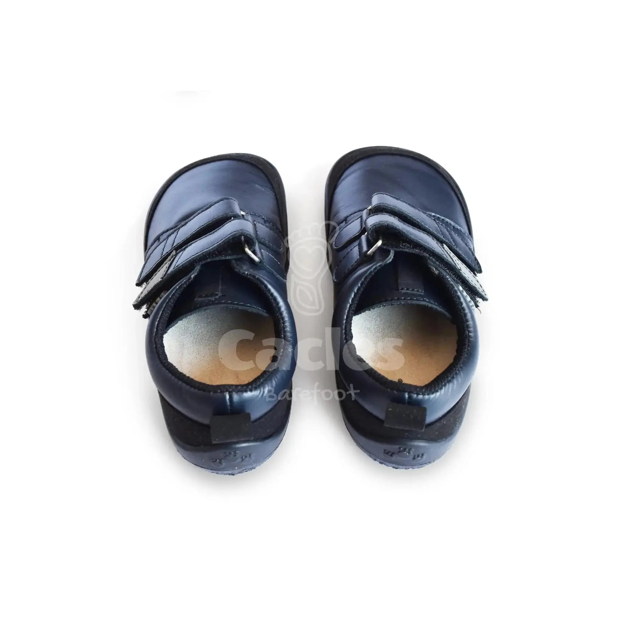 Beda - chaussures barefoot pour l'école - Noir uni
