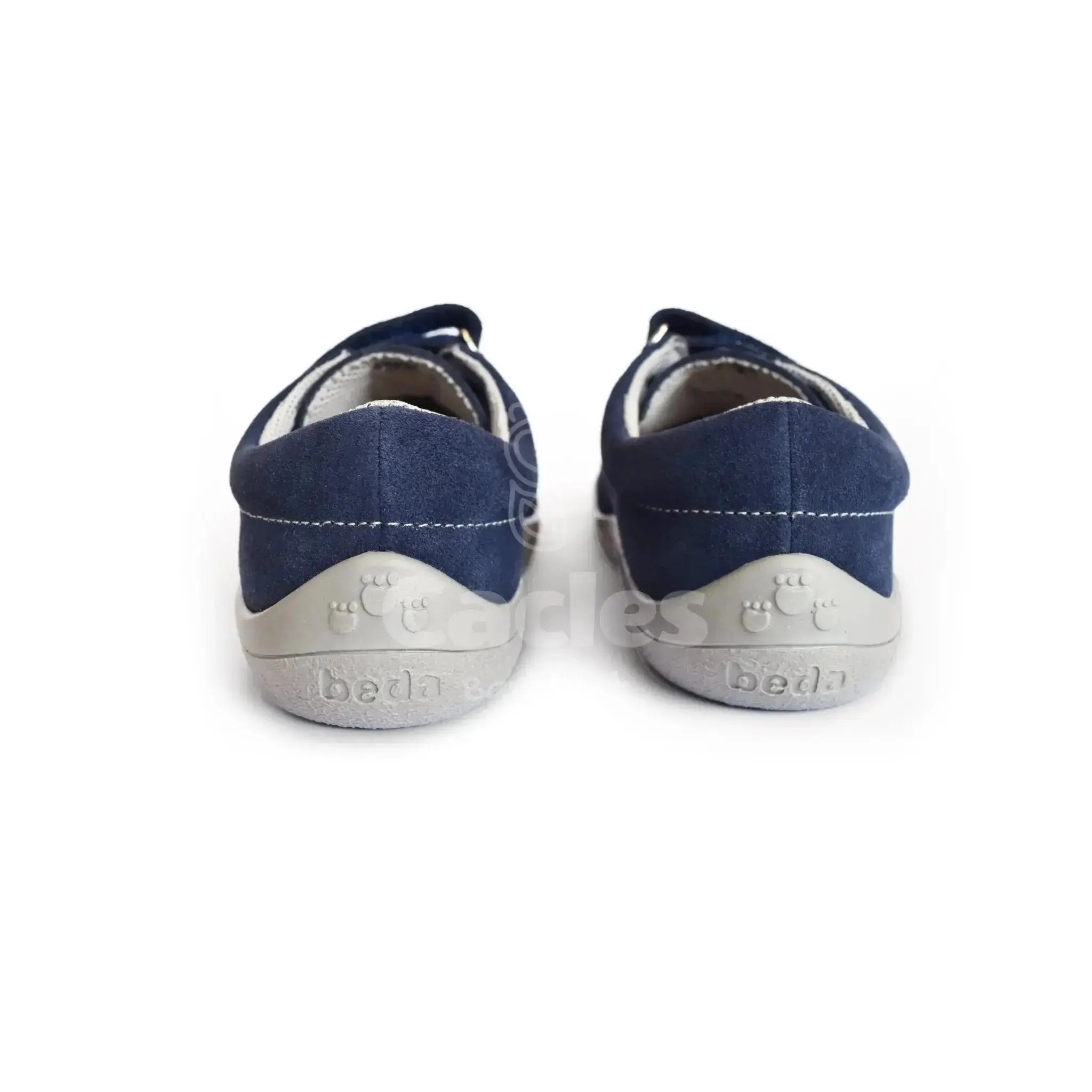 Beda - Lucas - zapatos colegiales barefoot infantiles azul marino