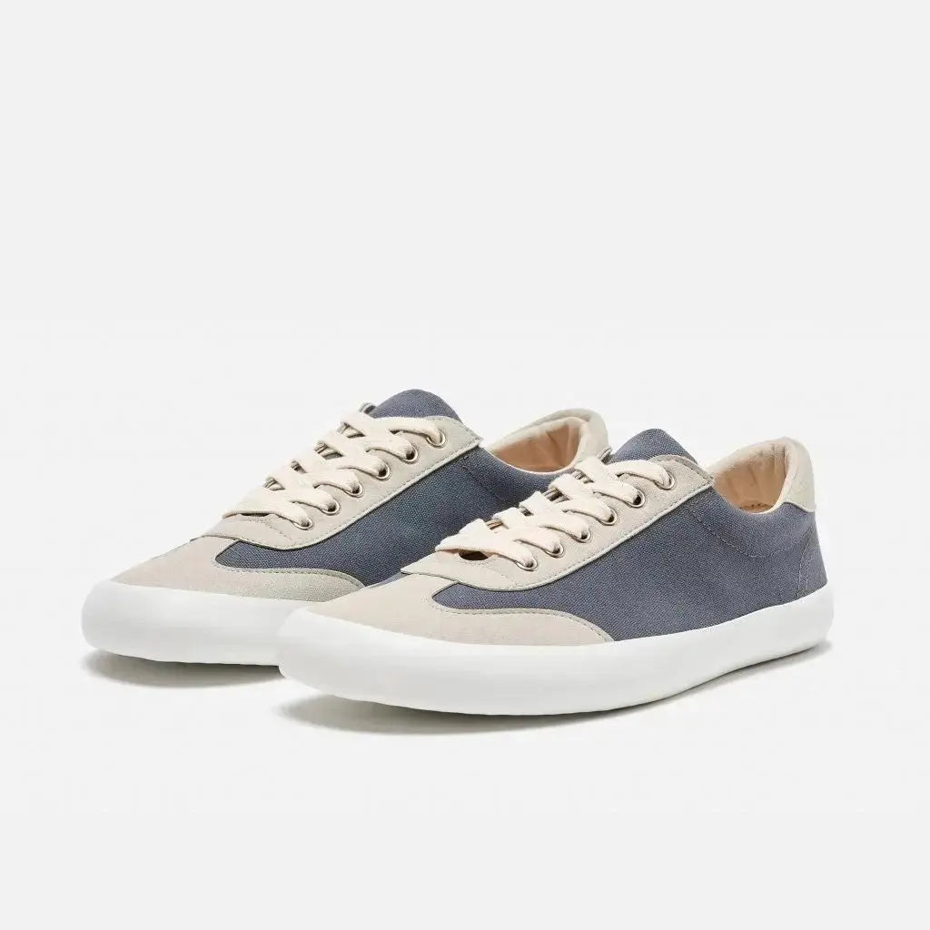 Bohempia - Felix Dark Grey & White - Zapatillas barefoot veganas unisex gris oscuro