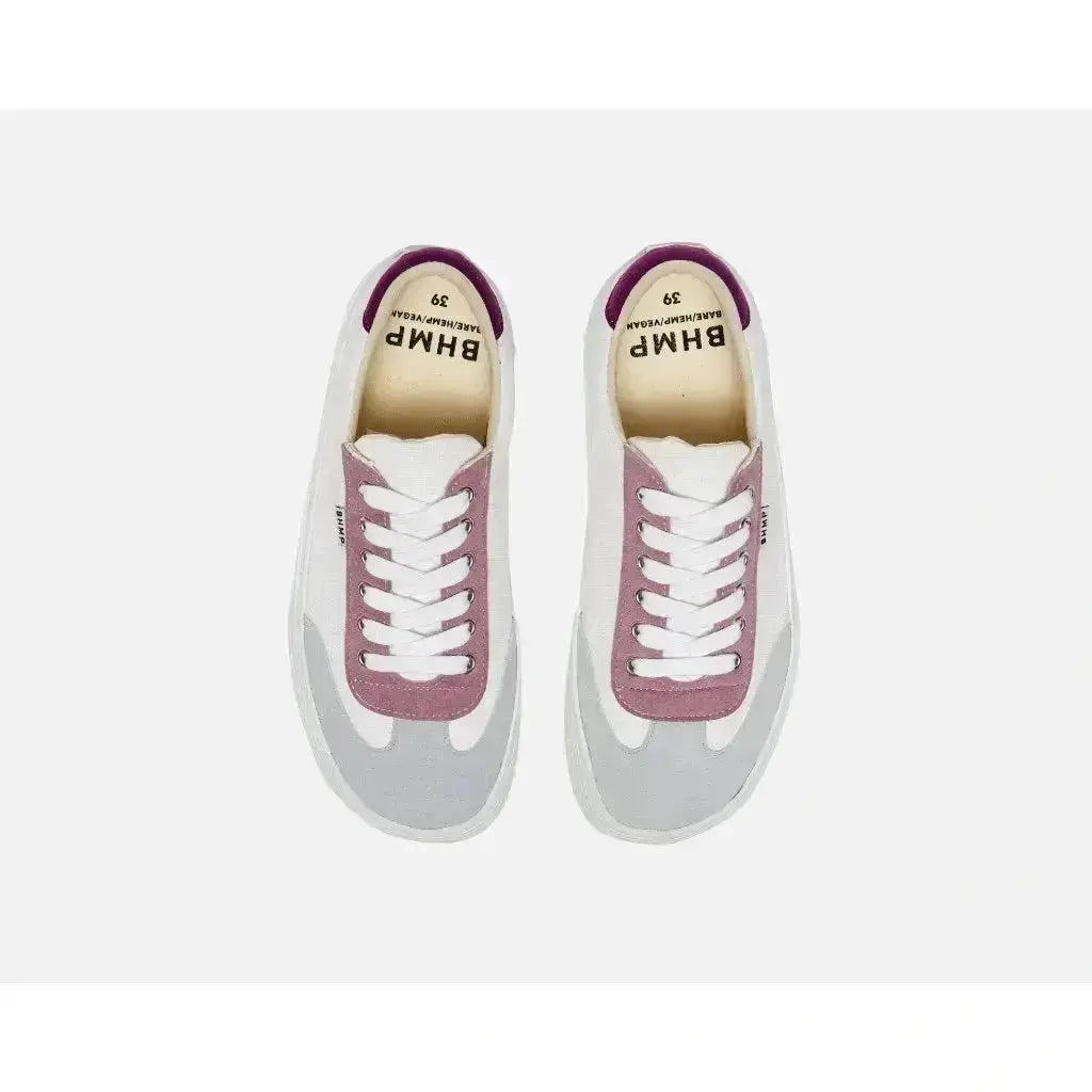 Bohempia Felix Shell Purple - Zapatillas barefoot veganas para mujer morado y rosa