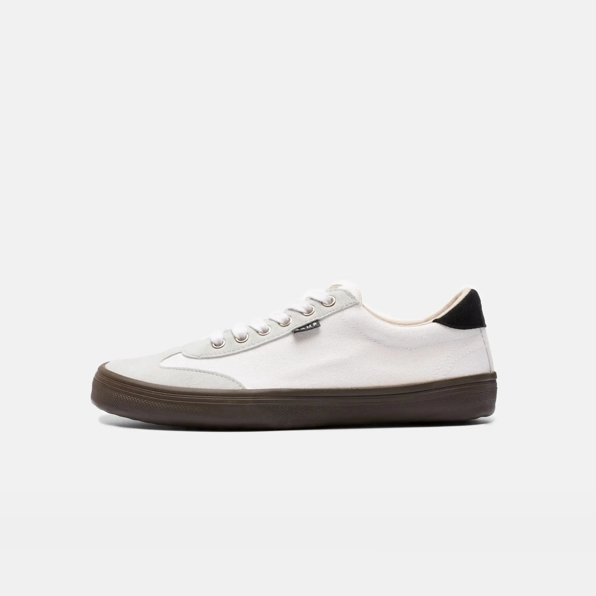 Bohempia - Felix White & Dark Gum - Zapatillas barefoot veganas unisex blancas