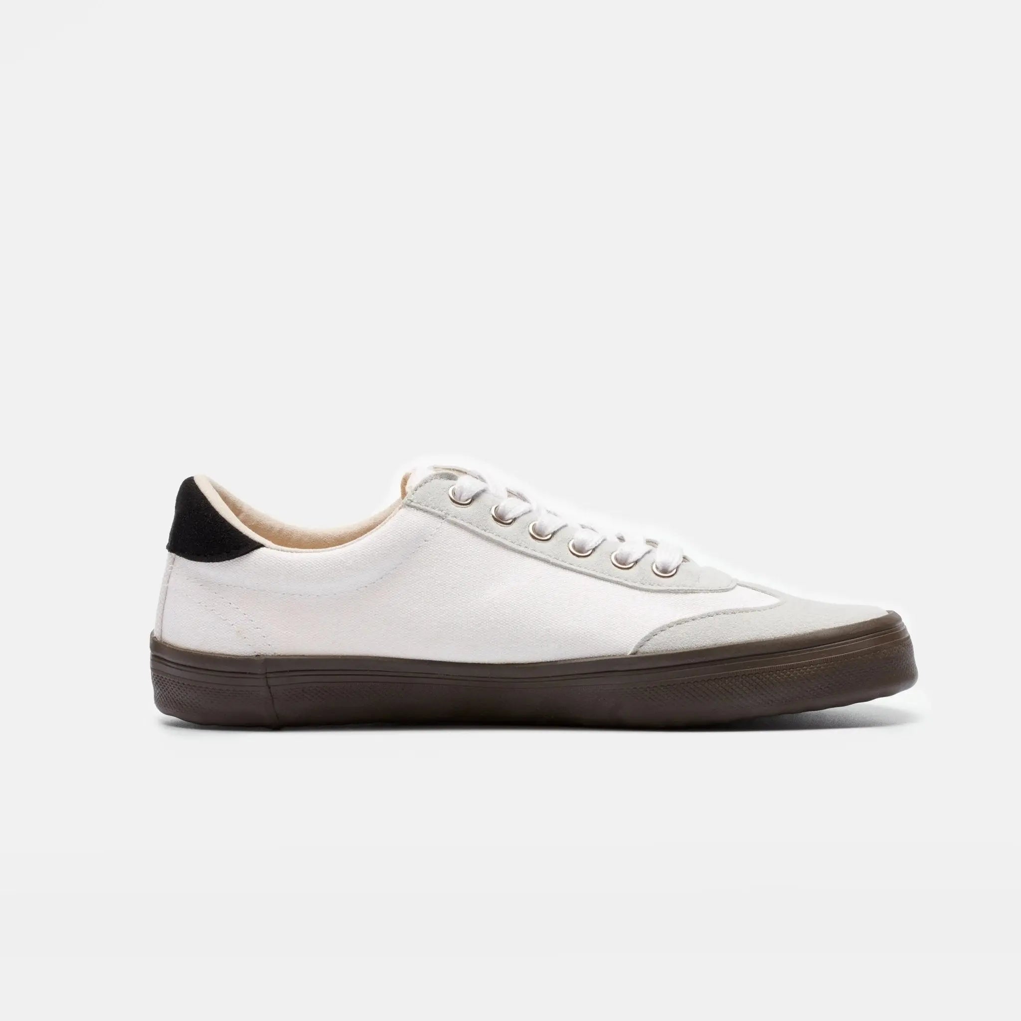 Bohempia - Felix White & Dark Gum - Zapatillas barefoot veganas unisex blancas