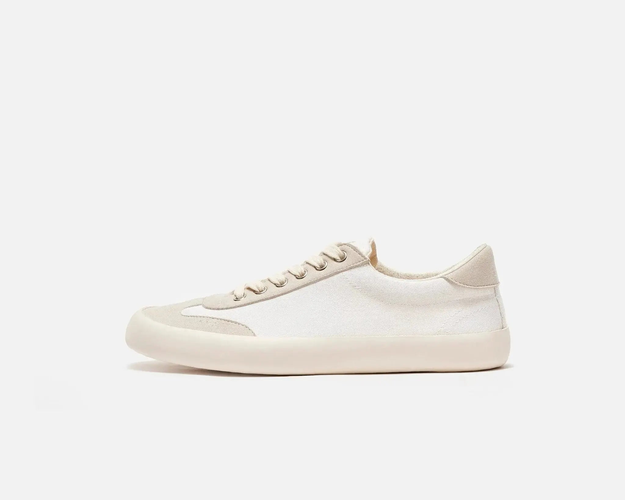 Bohempia - Felix White & Tan - Sneakers barefoot unisex blancos y beige