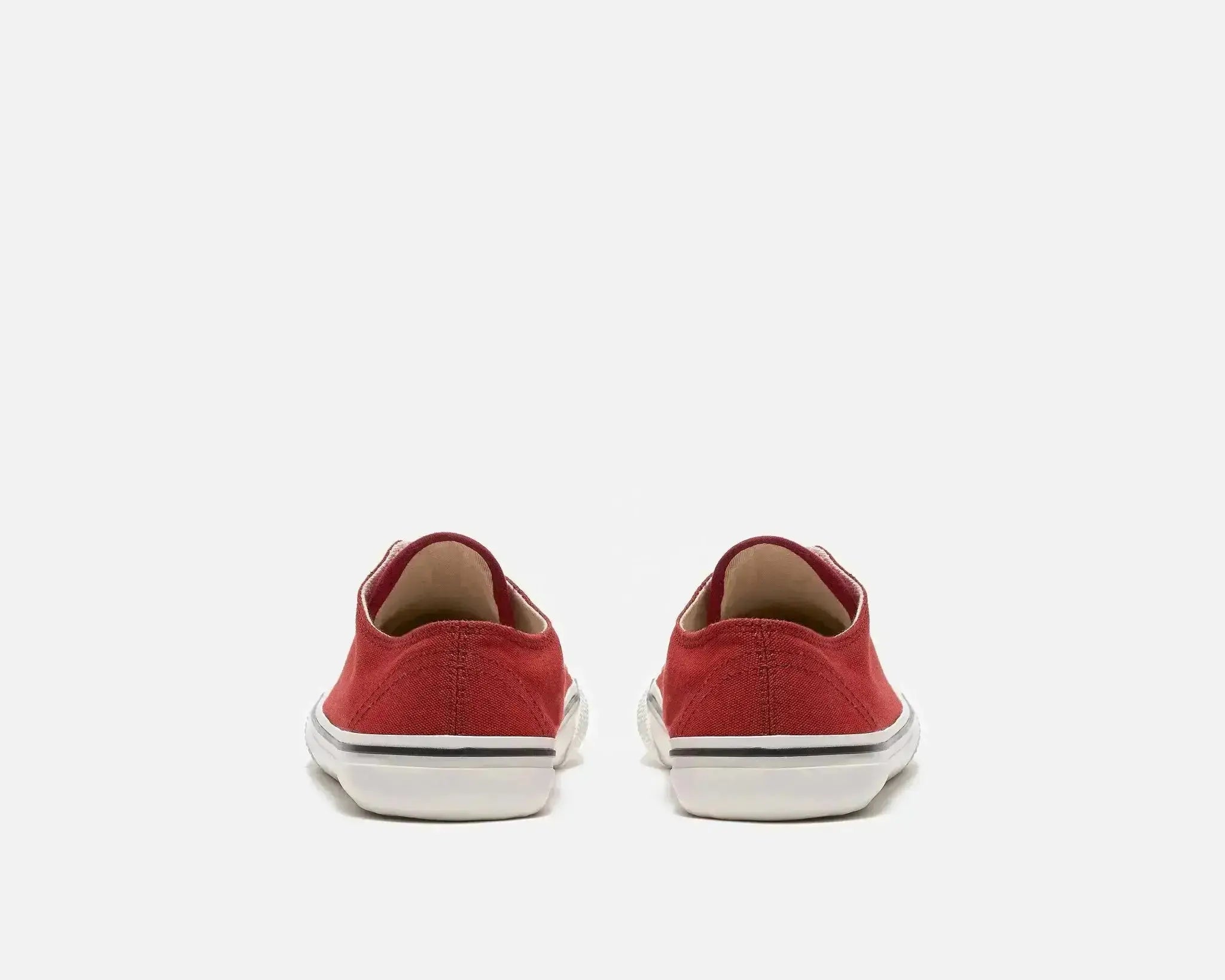 Bohempia Herlik Burgundy & White - Zapatillas barefoot veganas unisex granate