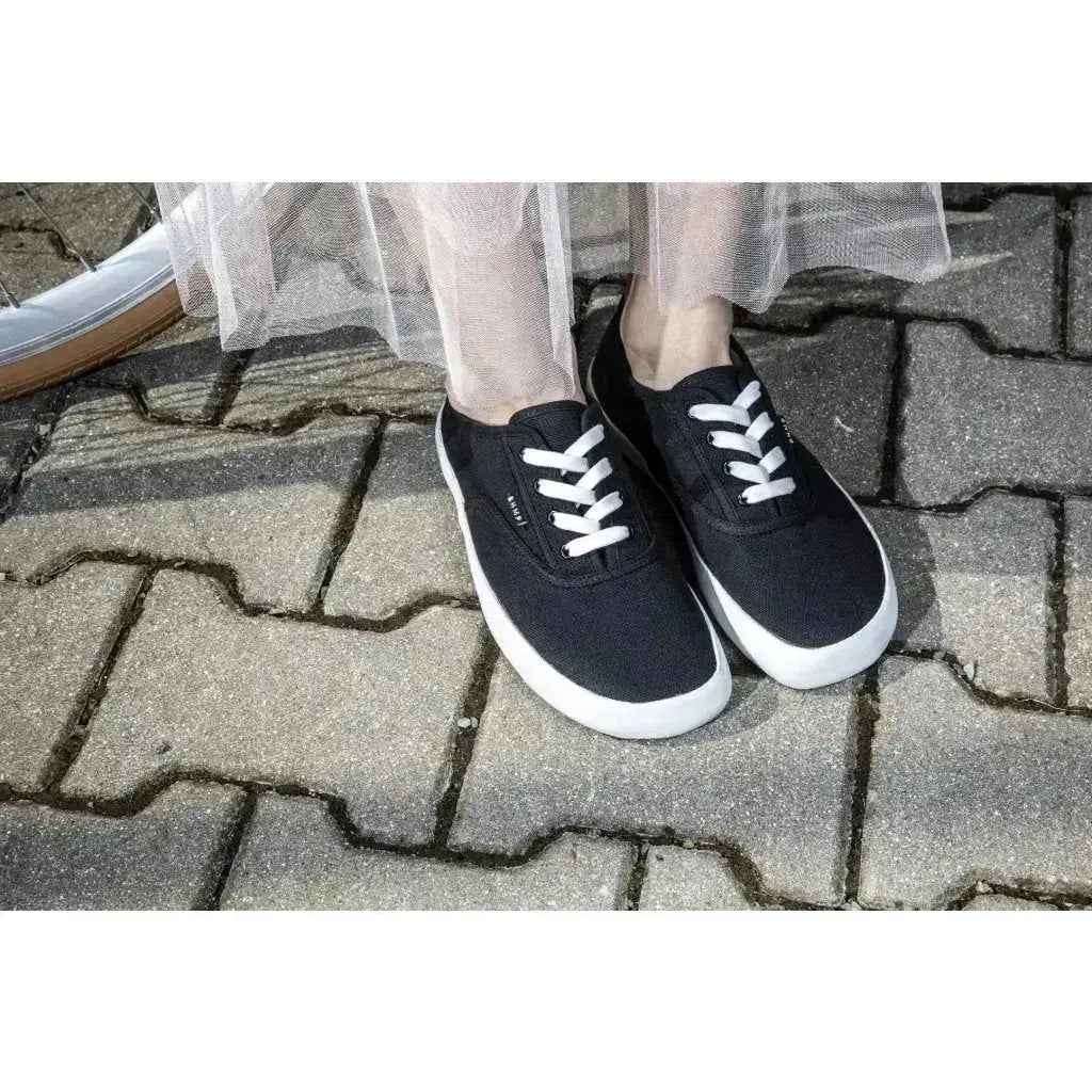 Bohempia - Kolda 2.0 Black White - Zapatillas barefoot veganas unisex negras