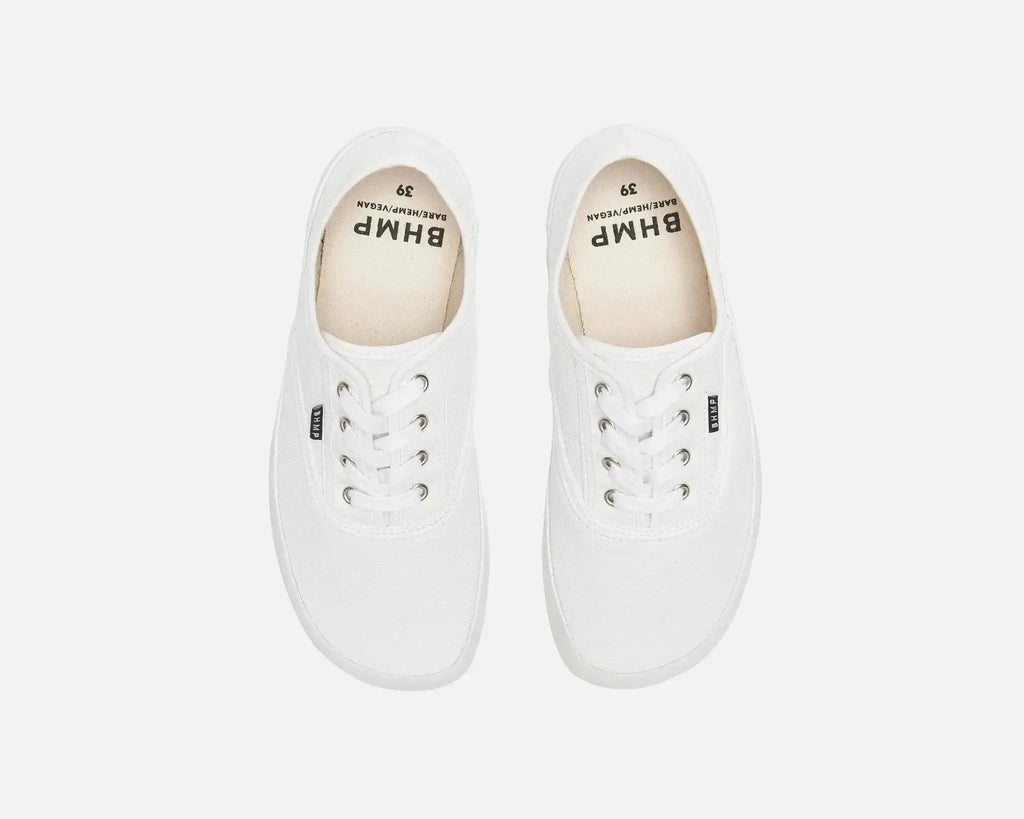 Bohempia - Kolda 2.0 White White - Zapatillas barefoot veganas unisex blancas