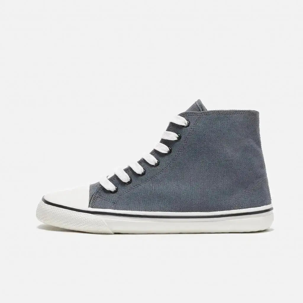 Bohempia - Orik 2.0 Gris Foncé & Blanc - Baskets barefoot montantes