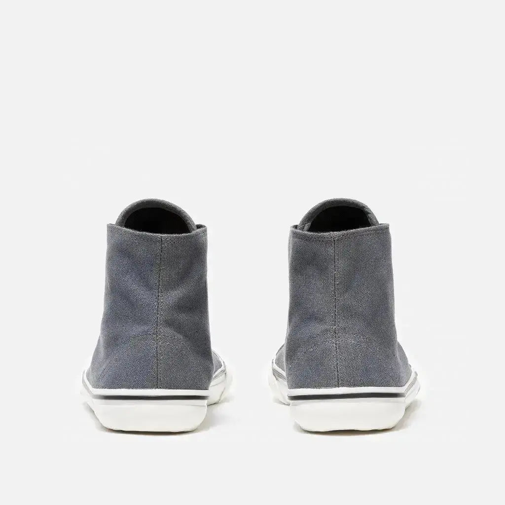 Bohempia - Orik 2.0 Gris Foncé & Blanc - Baskets barefoot montantes