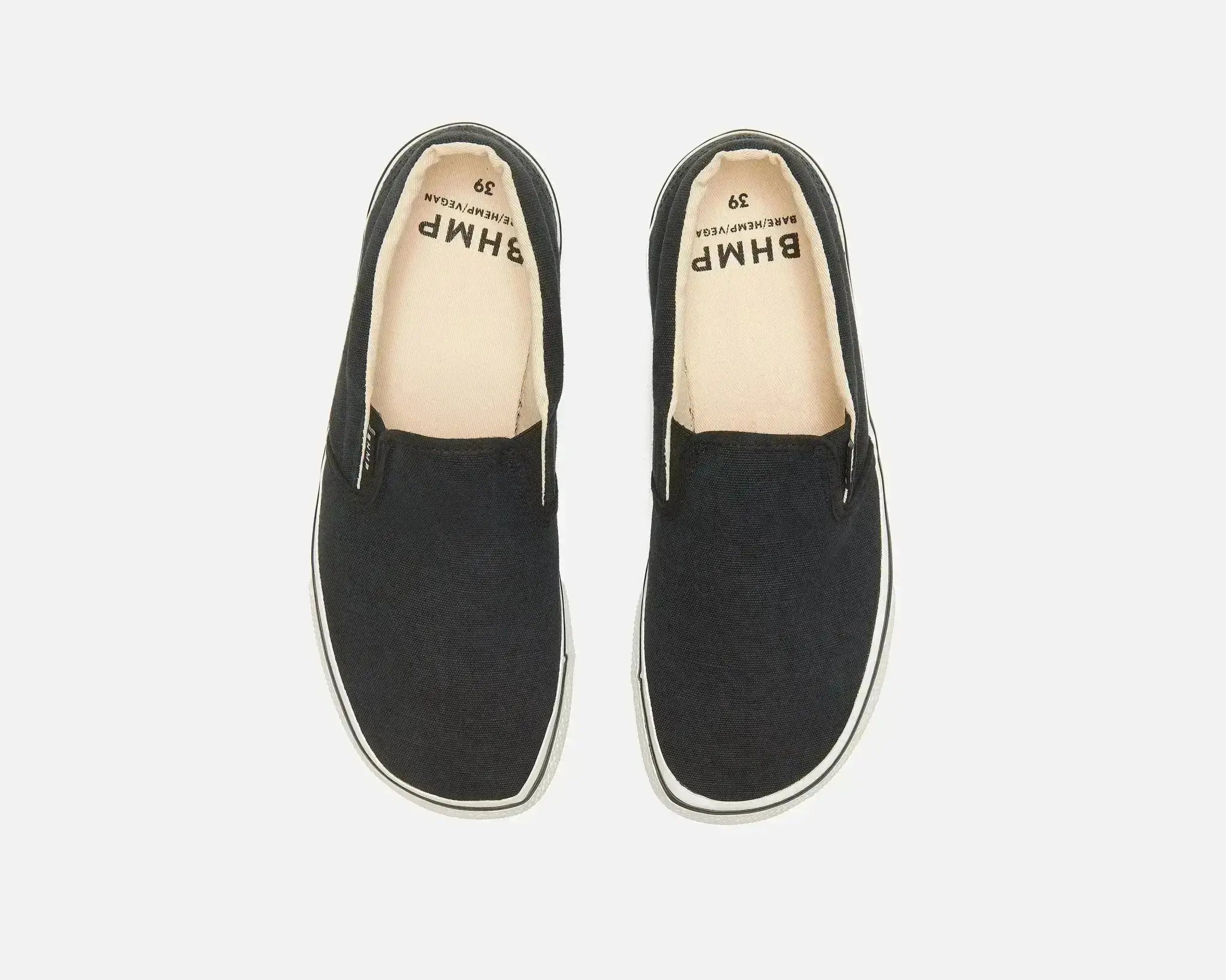 Bohempia Velik Black & White - Zapatillas sin cordones barefoot unisex negras