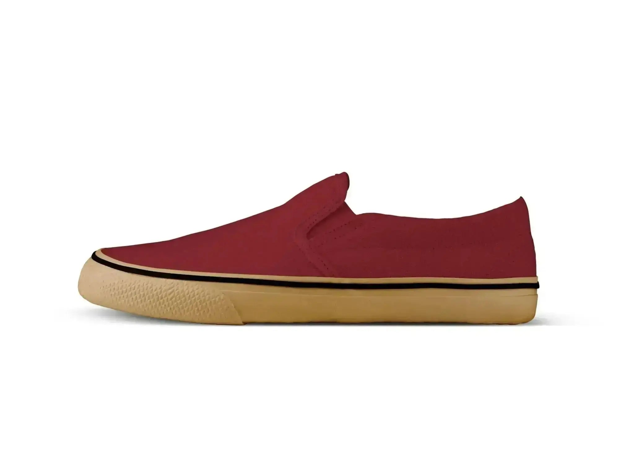 Bohempia Velik Burgundy & Gum - Zapatillas sin cordones barefoot unisex granate