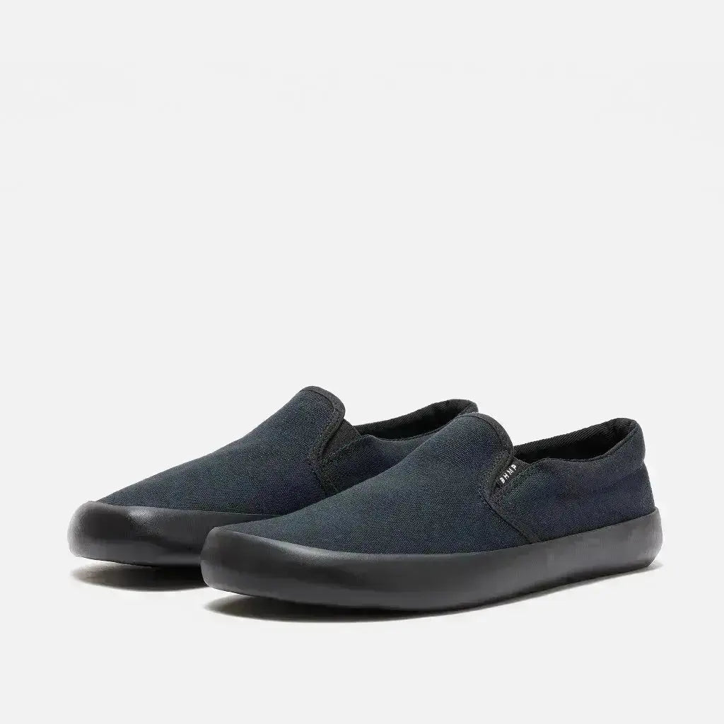 Bohempia Vikla 2.0 Black & Black - Zapatillas sin cordones barefoot unisex veganas negras