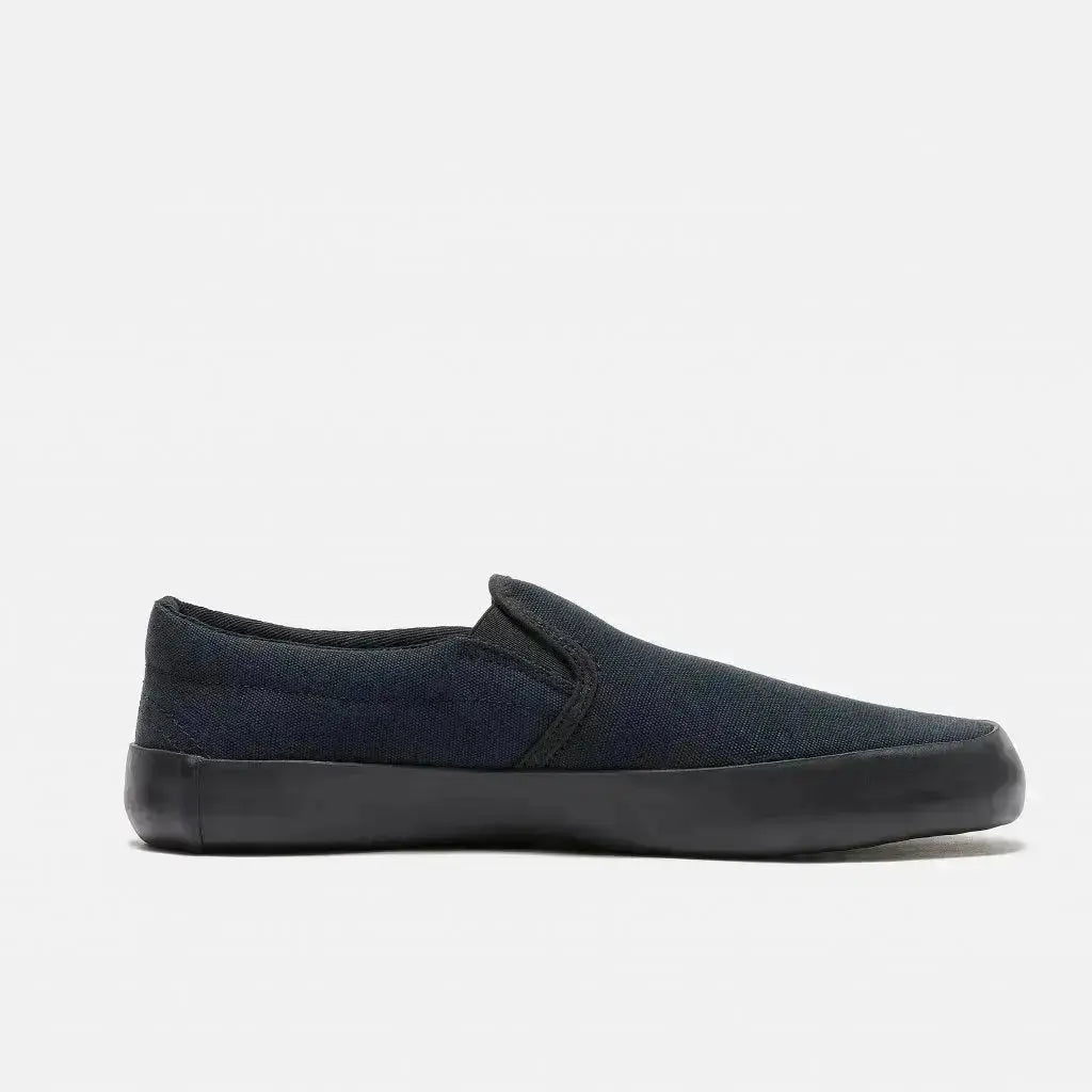 Bohempia Vikla 2.0 Black & Black - Zapatillas sin cordones barefoot unisex veganas negras