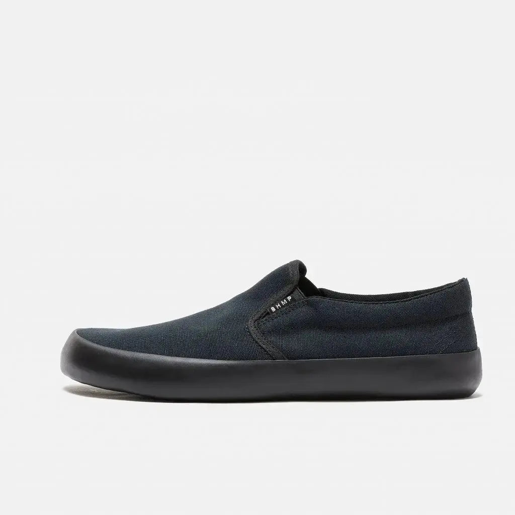 Bohempia – Vikla 2.0 Black & Black - Zapatillas sin cordones barefoot veganas unisex negras