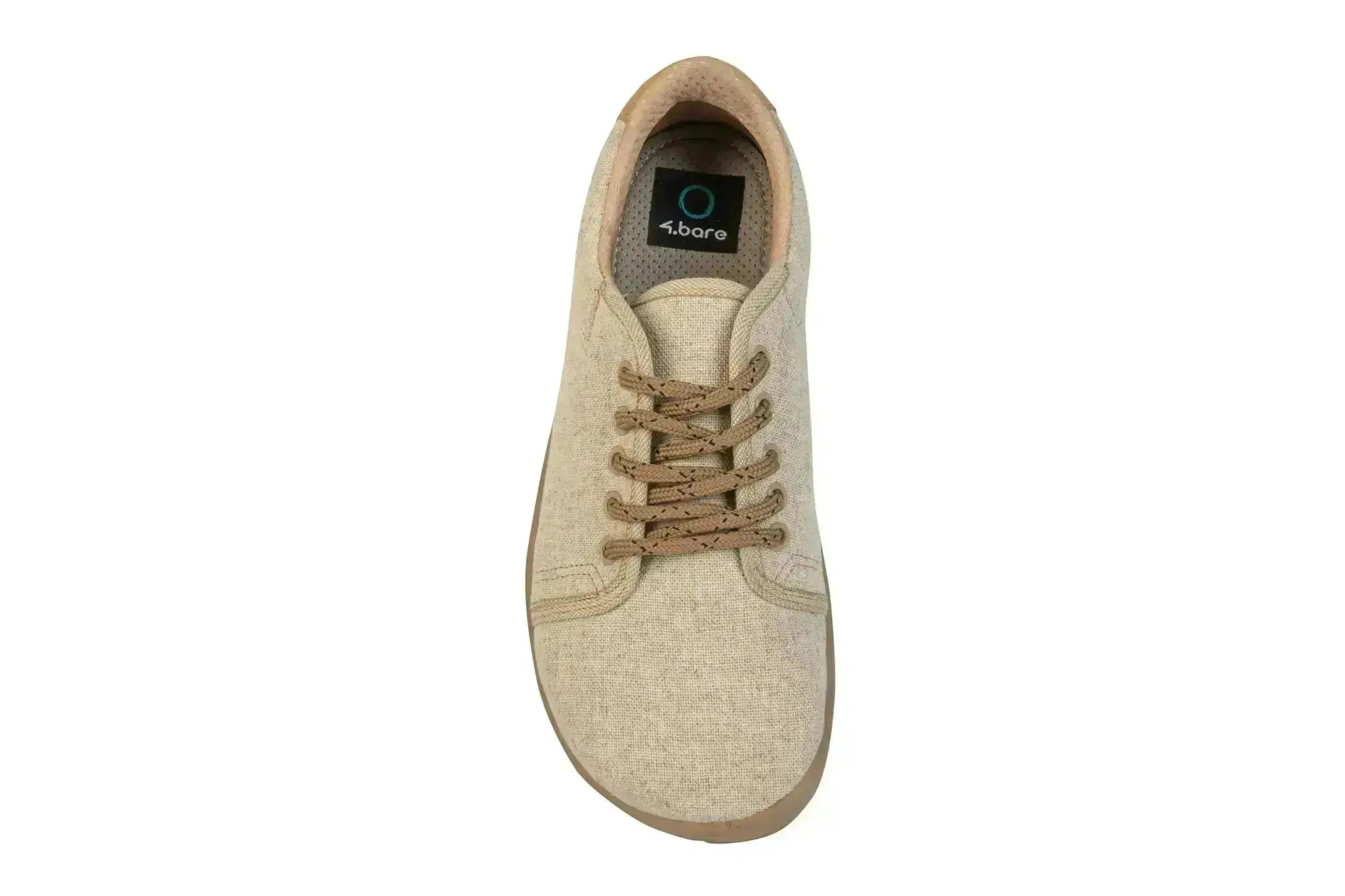 4.bare - 4.Hemp 1 Natural - Zapatillas barefoot de cáñamo para mujer beige