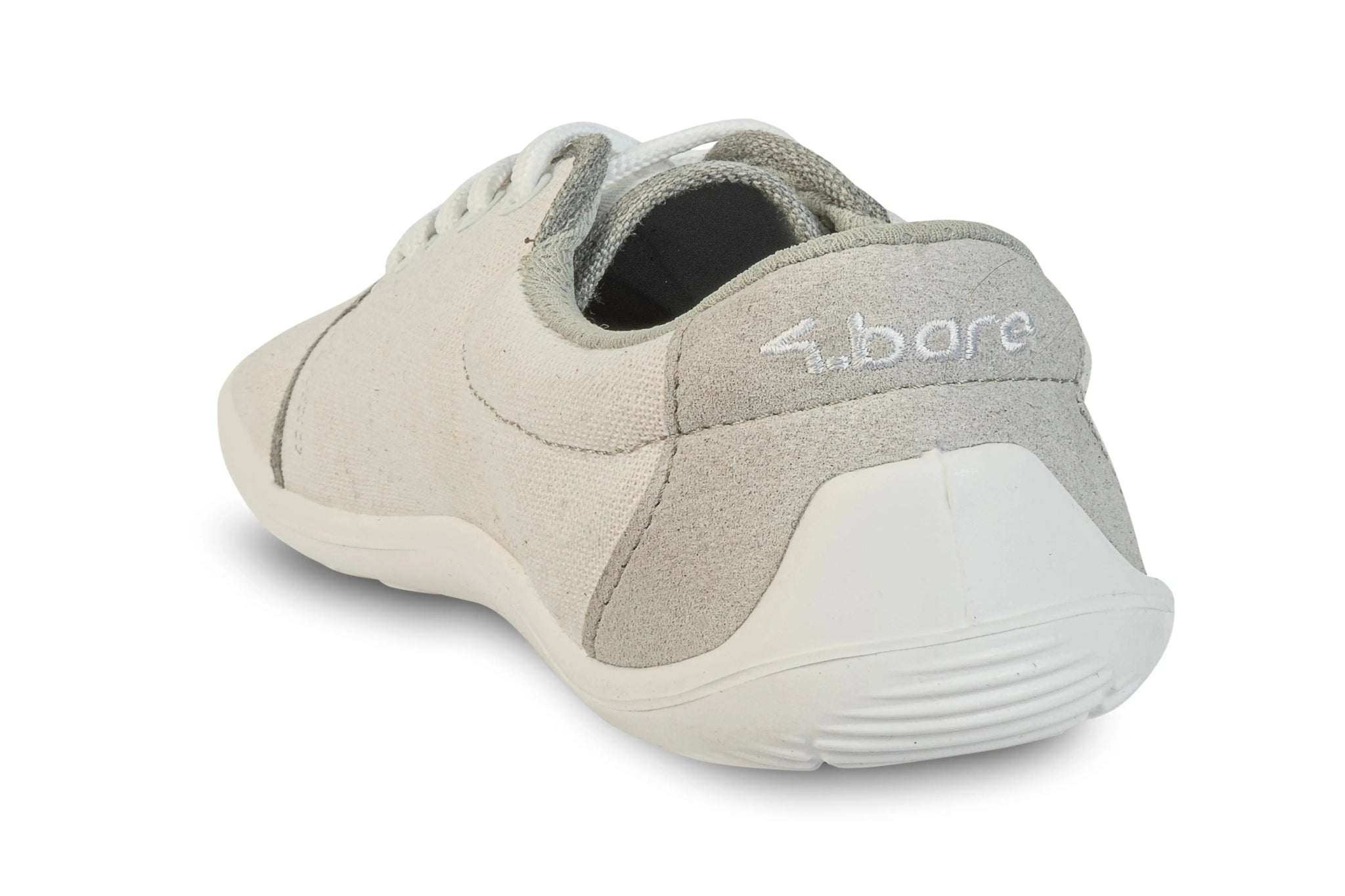 4.bare - 4.Hemp Off White - Zapatillas barefoot de cáñamo para mujer blancas