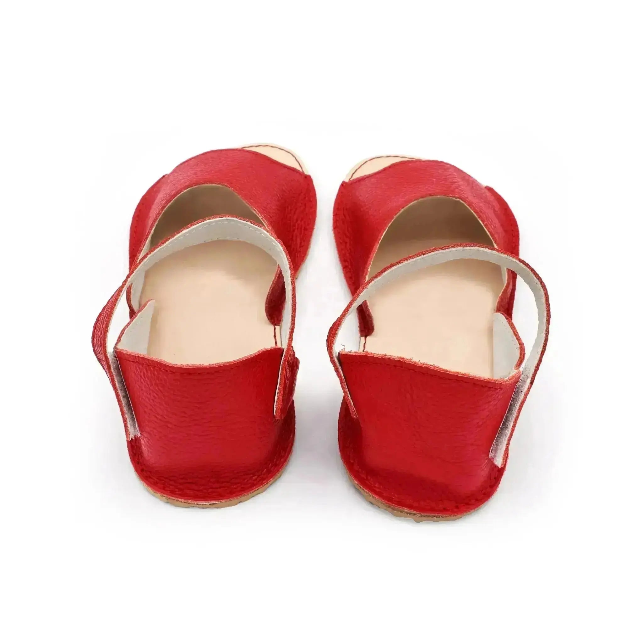 Cacles Barefoot - Akumal Cherry Red - Sandalias barefoot rojas para mujer rojas