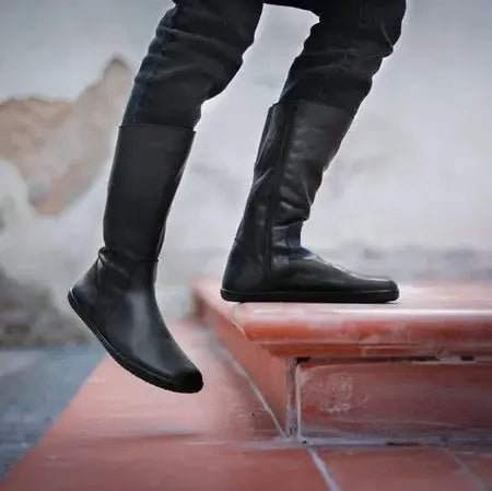 Angles Fashion - Maira Black - Botas barefoot media caña