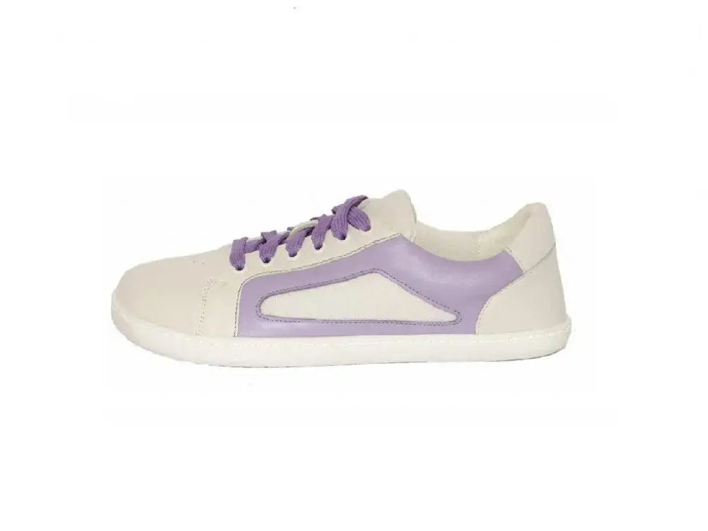 Antal - Aire Lilla - Zapatillas barefoot unisex blanco y lila