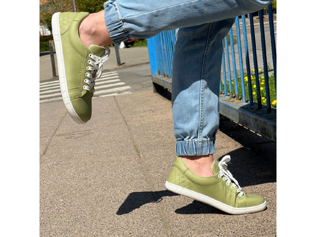 Antal - Amada Tea Green - Deportivas barefoot-Antal-Cacles Barefoot-Tienda de calzado barefoot respetuoso minimalista