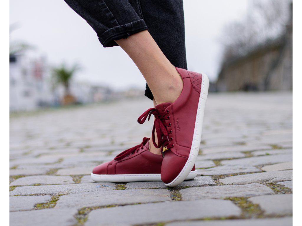 Antal - Amada Wine Red - Deportivas barefoot-Antal-Cacles Barefoot-Tienda de calzado barefoot respetuoso minimalista