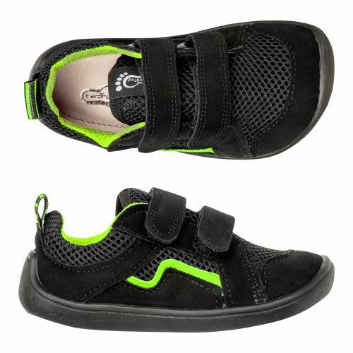 Bar3foot - Elf Kansas Air 3BE9/A98 negro y verde - deportivas barefoot