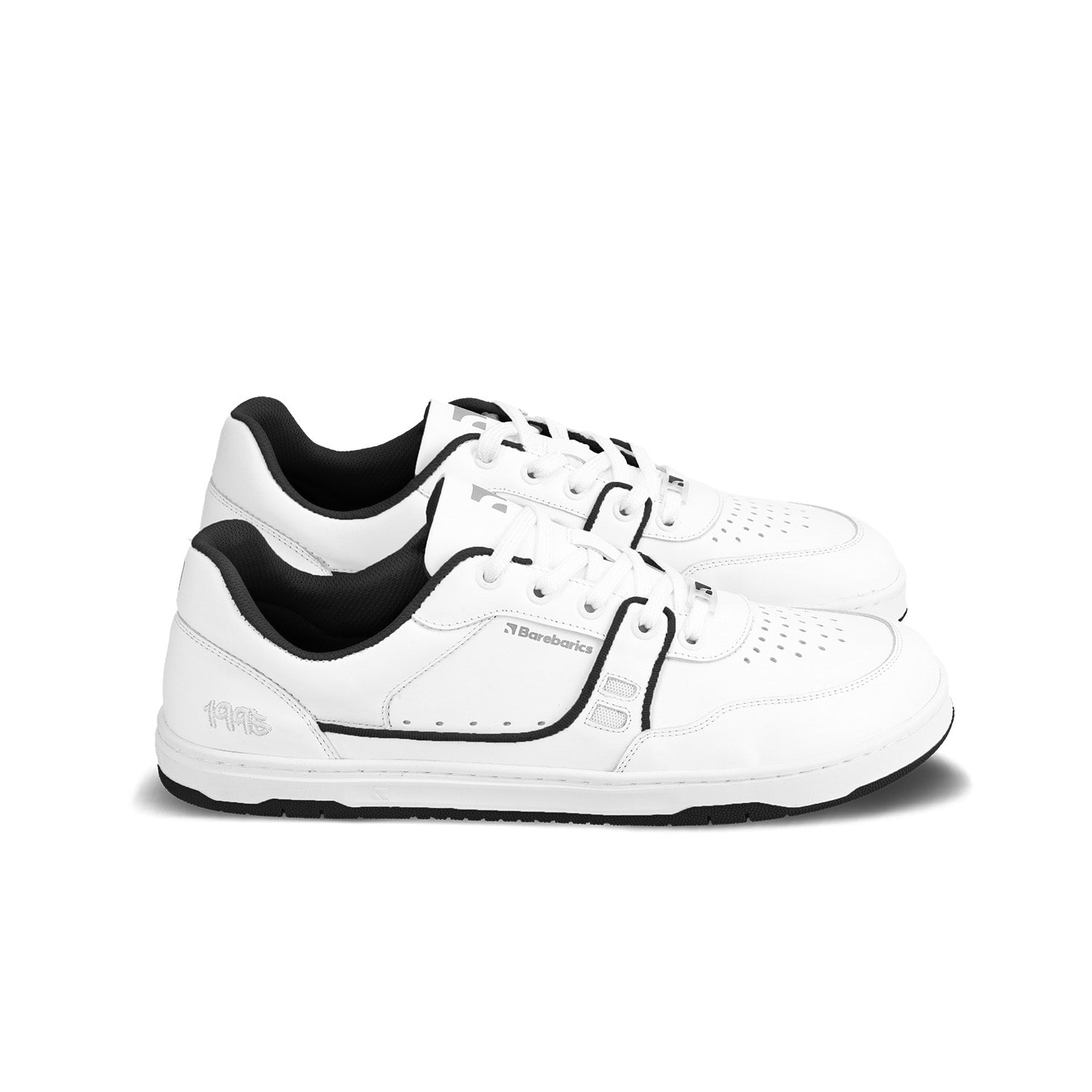 Barebarics - Arise White & Black - Deportivas barefoot-Barebarics-Cacles Barefoot-Tienda de calzado barefoot respetuoso minimalista