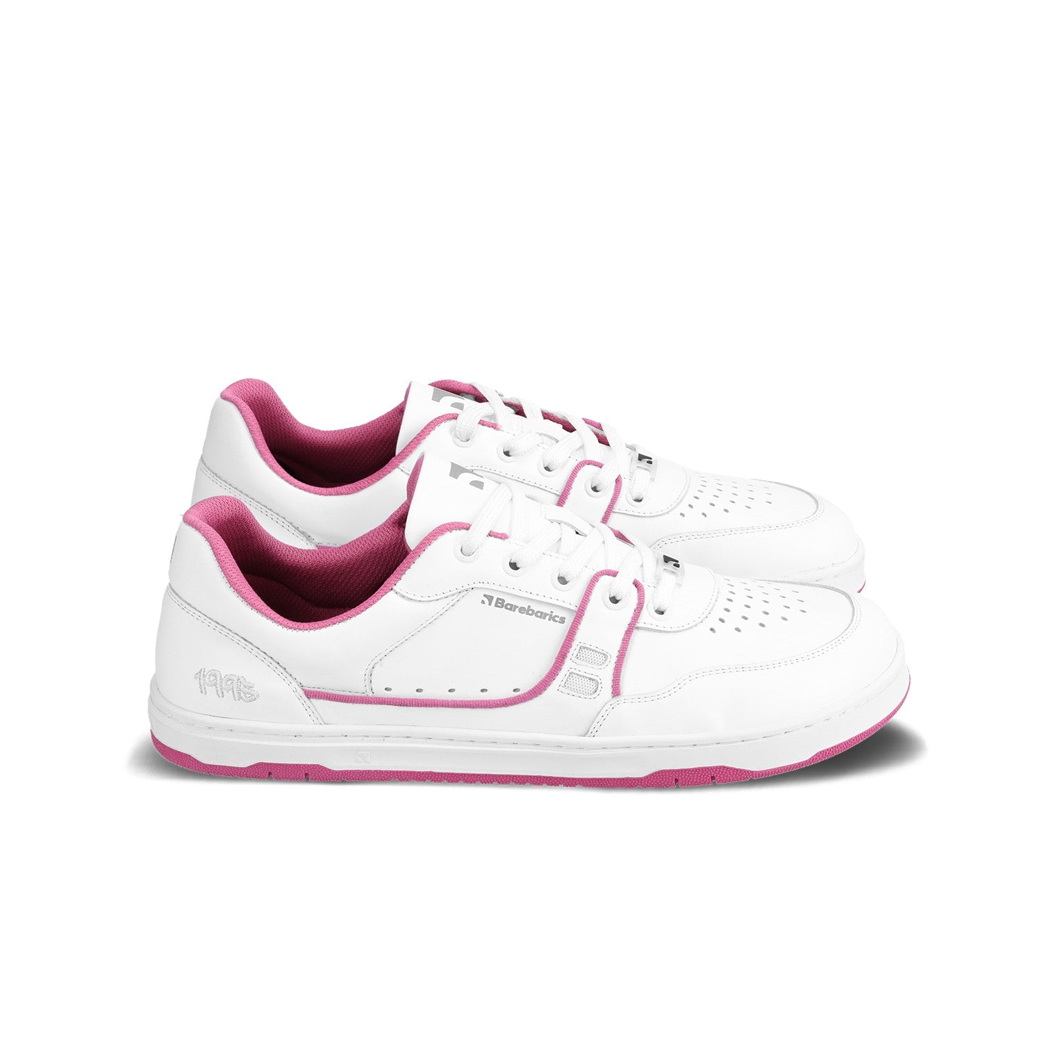 Barebarics - Arise White & Raspberry Pink - Deportivas barefoot-Barebarics-Cacles Barefoot-Tienda de calzado barefoot respetuoso minimalista