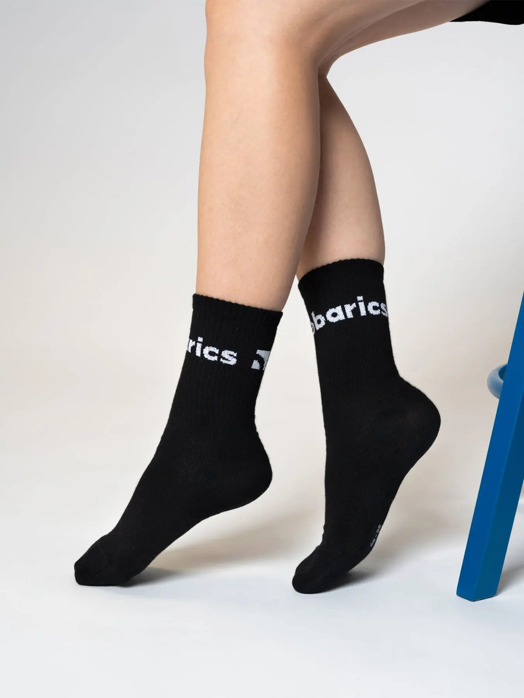 Barebarics - Barefoot calcetines - Crew - Black - Big logo - 3 pack