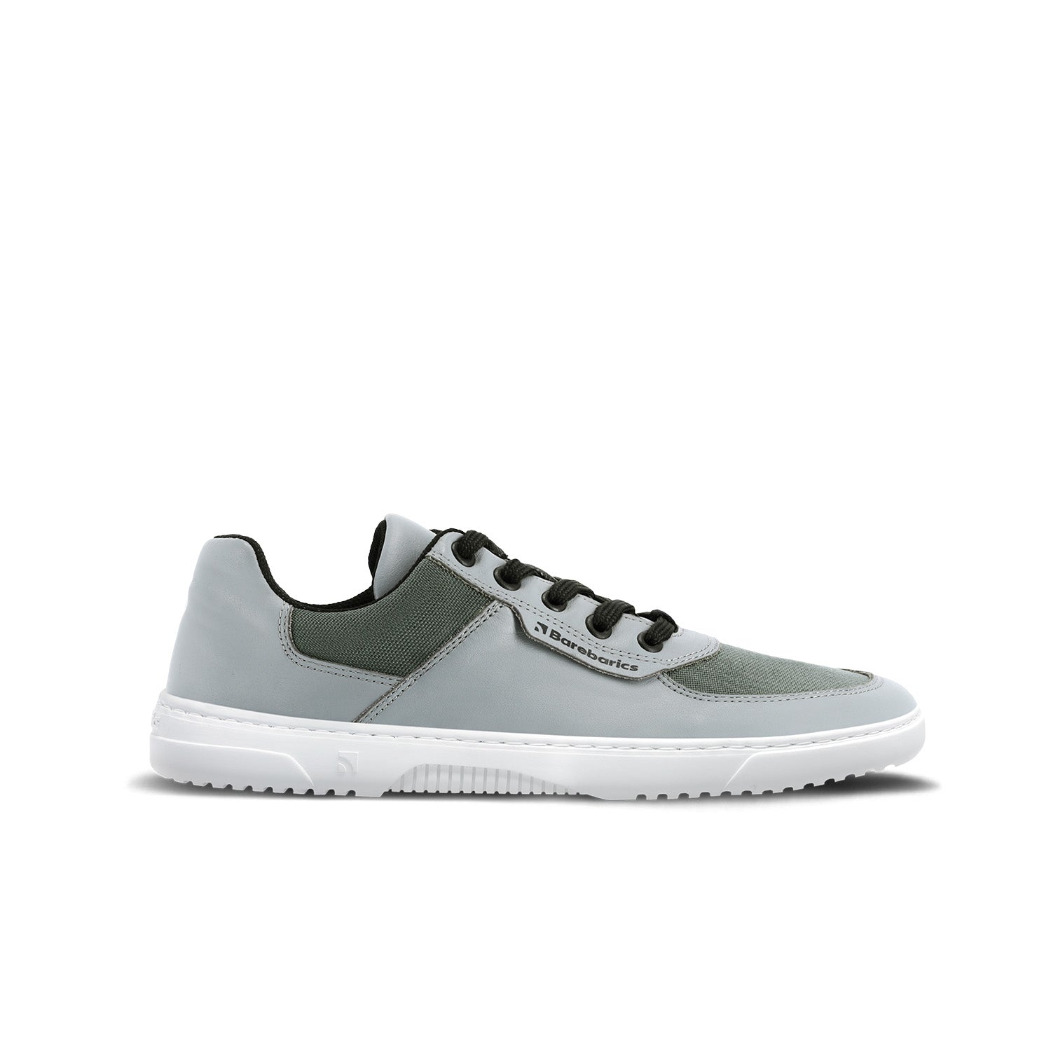 Barebarics - Bravo Grey & White - Deportivas barefoot-Barebarics-Cacles Barefoot-Tienda de calzado barefoot respetuoso minimalista