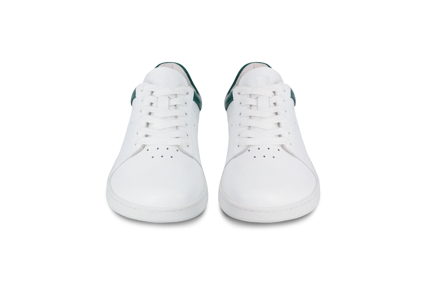 Barebarics - Enigma White & Dark Green - Deportivas barefoot-Barebarics-Cacles Barefoot-Tienda de calzado barefoot respetuoso minimalista