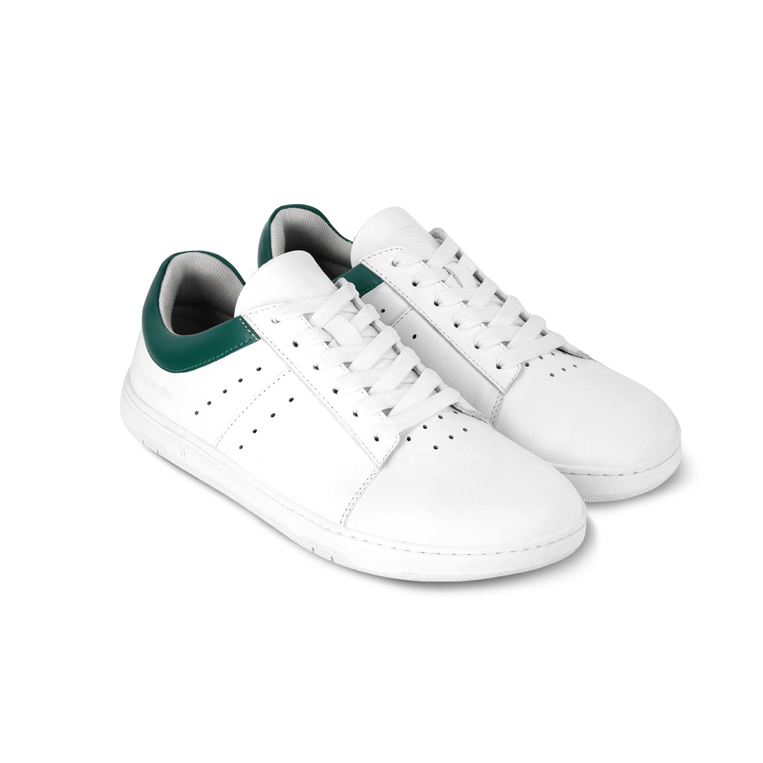 Barebarics - Enigma White & Dark Green - Deportivas barefoot-Barebarics-Cacles Barefoot-Tienda de calzado barefoot respetuoso minimalista
