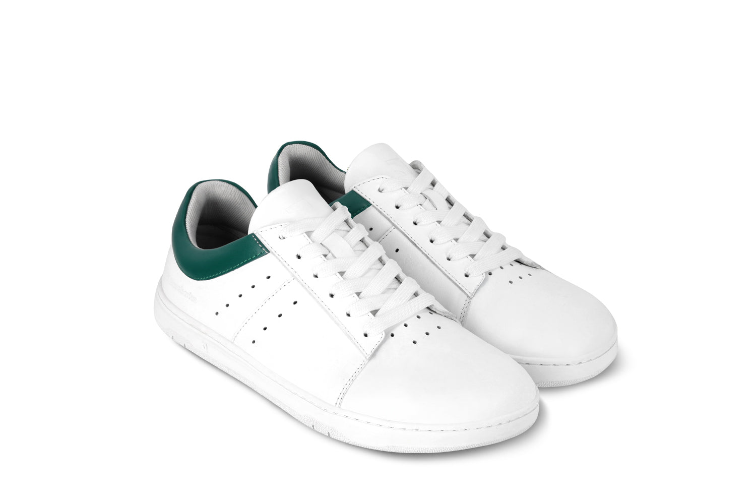 Barebarics - Enigma White & Dark Green - Deportivas barefoot-Barebarics-Cacles Barefoot-Tienda de calzado barefoot respetuoso minimalista
