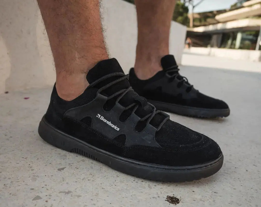 Barebarics - Evo All Black - Zapatillas barefoot unisex azules negras