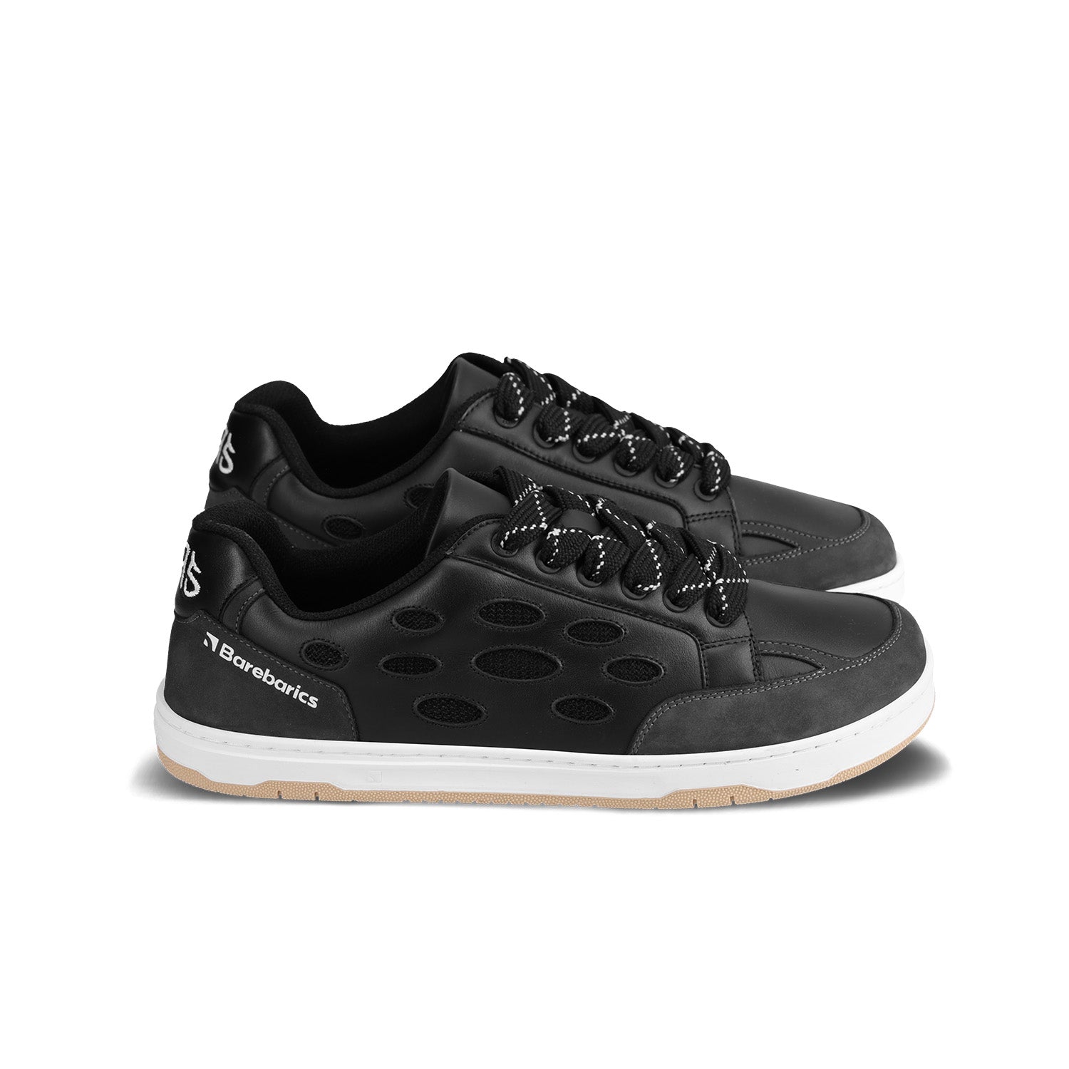 Barebarics - Fusion Black & White - Deportivas barefoot-Barebarics-Cacles Barefoot-Tienda de calzado barefoot respetuoso minimalista