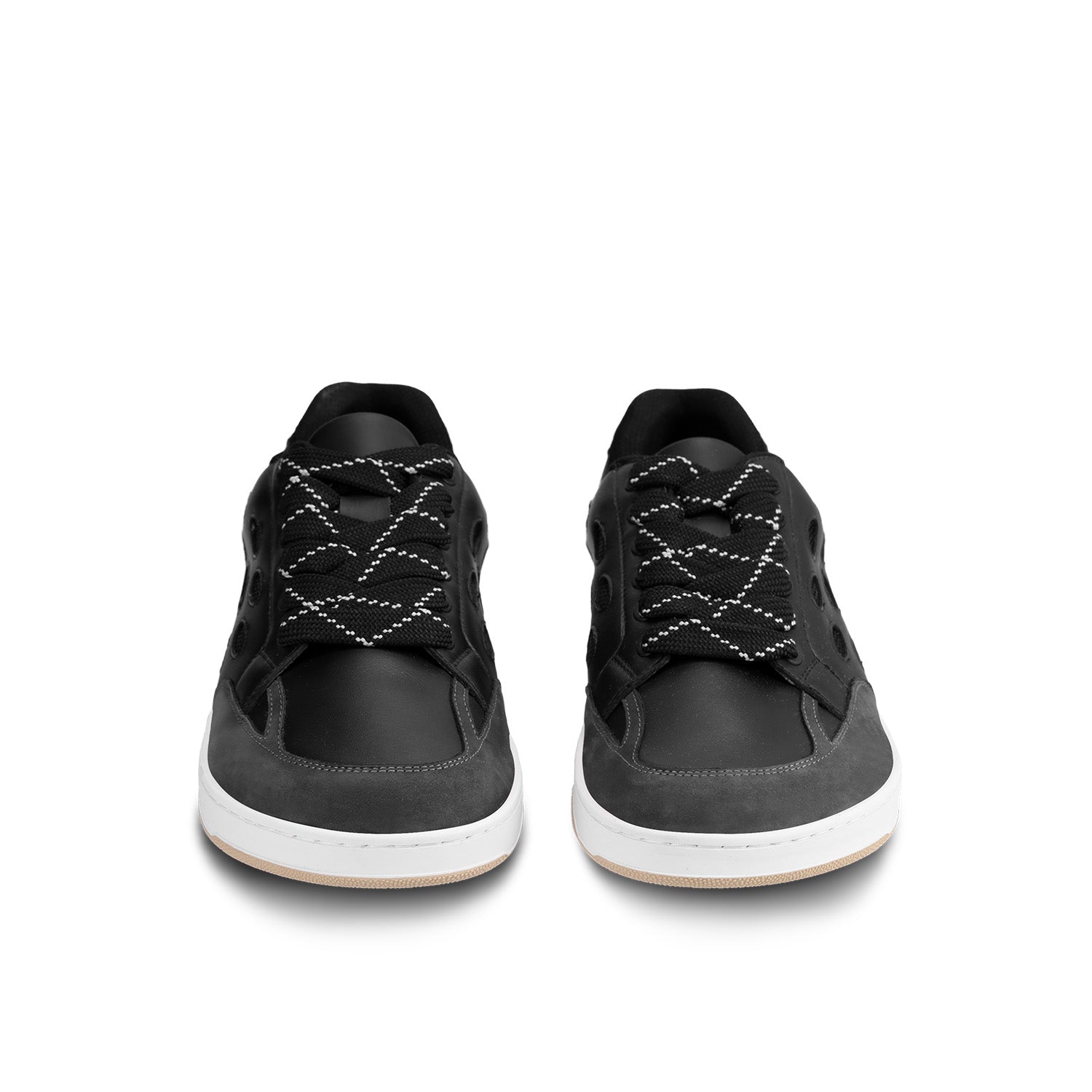 Barebarics - Fusion Black & White - Deportivas barefoot-Barebarics-Cacles Barefoot-Tienda de calzado barefoot respetuoso minimalista