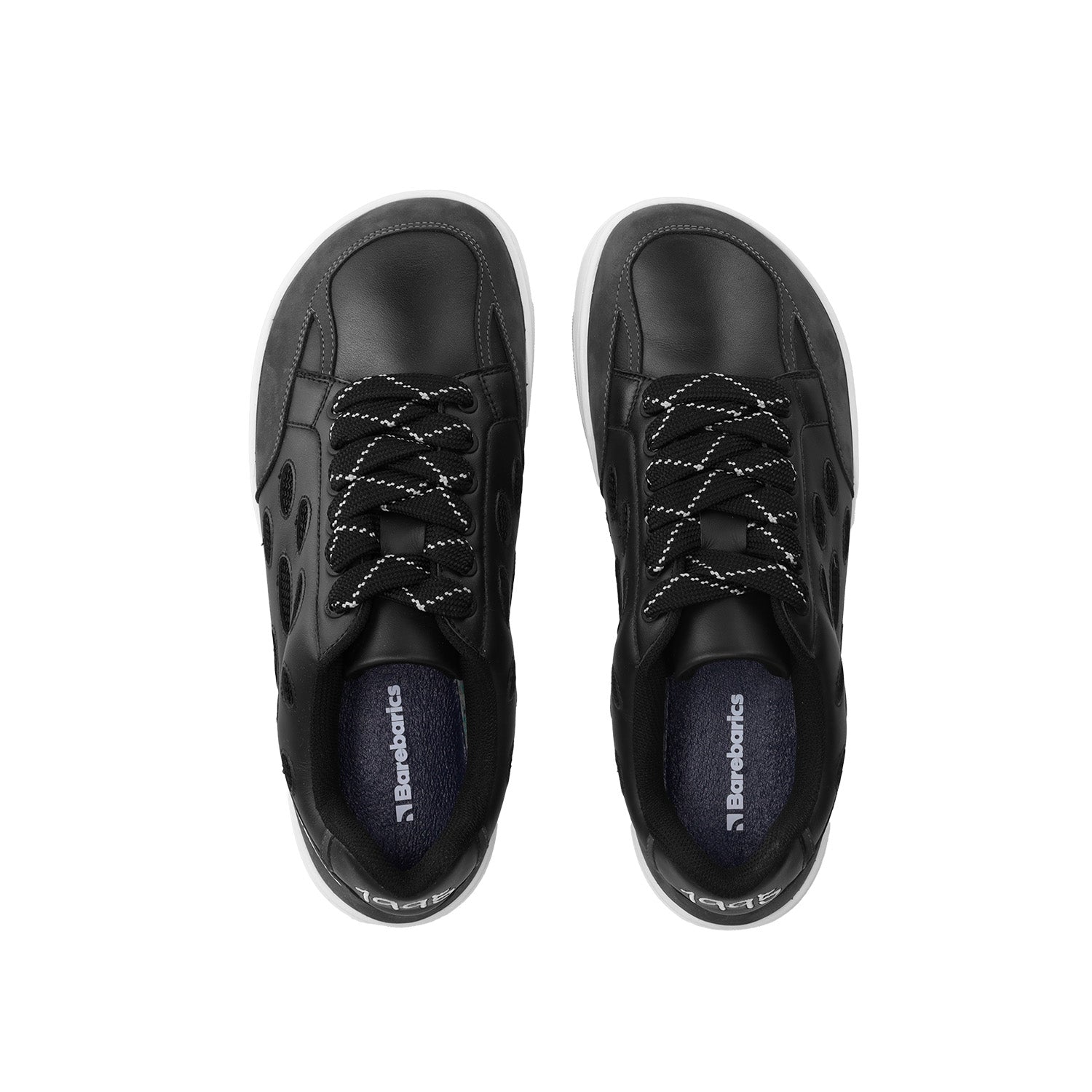 Barebarics - Fusion Black & White - Deportivas barefoot-Barebarics-Cacles Barefoot-Tienda de calzado barefoot respetuoso minimalista